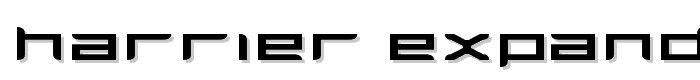 Harrier Expanded font